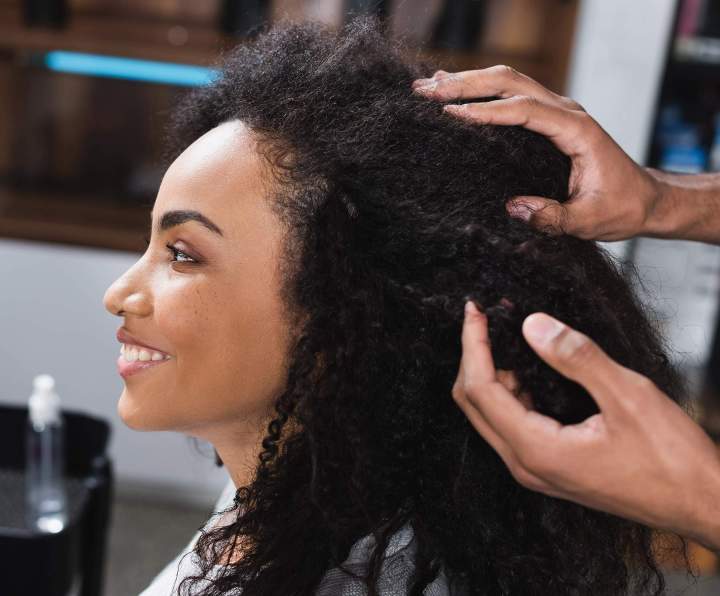 Soins profonds des cheveux afro